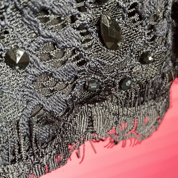 NWT RACHEL ALLAN SIZE 12 LACE/RHINESTONE JUMPER - Picture 8 of 16